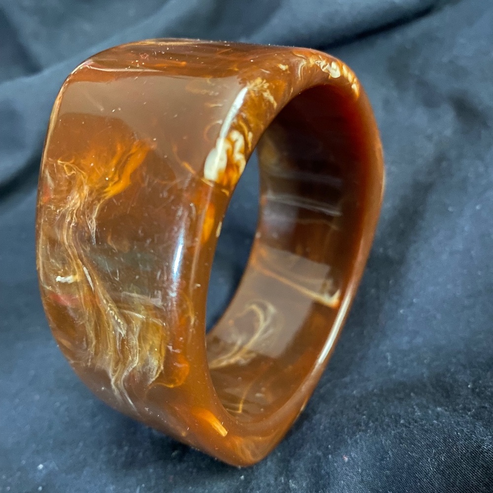 Vintage Brown Bangle Bracelet